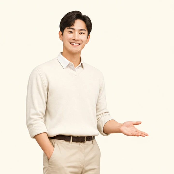 중형 SUV 장기렌트 상담 신청을 안내하는 담당자
